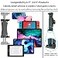 TACOMEGE 47129 Tablet Ball Mount Clip for Gooseneck Stand Large Tablet Clamp for ipad pro 129 Ball Mount