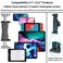 TACOMEGE 47129 Tablet Ball Mount Clip for Gooseneck Stand Large Tablet Clamp for ipad pro 129 Ball Mount