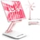 LISEN Tablet Stand for iPad Stand Holder Desk Foldable eBook Readers Desk Accessories Fits Kindle 4159 Pink