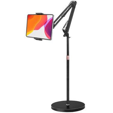 Awlbstruse Tablet Floor Stand Overhead Bed Phone Stand with 88 lb Super Stable Base AngleHeight Adjustable Compatible with 4513 iPhone iPad Pro 129 Galaxy Tab Kindle Phones