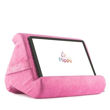 Flippy Original Tablet Pillow Stand iPad Holder Gift for Book Lovers Readers MultiAngle Stand with Storage for Lap Desk Bed Compatible with Kindle Fire iPad Samsung in the Pink Baby