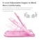 Frunsi Drawing Tablet Stand Laptop Foldable Stand for Tablet Display 9 Levels Adjustable Angles with a Builtin Phone Holder for 1217 inch Drawing Tablet Smartphones
