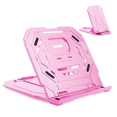 Frunsi Drawing Tablet Stand Laptop Foldable Stand for Tablet Display 9 Levels Adjustable Angles with a Builtin Phone Holder for 1217 inch Drawing Tablet Smartphones
