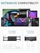 InnoGear Tablet Holder for Bed Overhead Tablet Stand Phone Holder Tablet Mount for Desk 2 Clamps with Swivel Ball Head for iPad Kindle Switch Graphics Tablets 413 Devices
