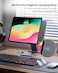 KU XIU Upgrade Magnetic Wireless Charging Stand for iPad Pro 13 M4M5 Foldable Aluminum Alloy Tablet iPad Holder Mount for Desk 360 Adjustable Tablet Stand with 1M USB C Cable
