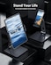 Maxonar iPad Stand Holder HeavyDuty Aluminum Alloy Tablet Stand 360 Swivel Foldable iPad Pro Air Charging Stand Holder for Desk Bed Store POS Showcase Reception Kitchen Office 613 Grey