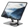 Orlian Tablet Stand Holder with 360 Rotating Base Dual Rod Aluminum Adjustable Tablet Stand for Desk Compatible with iPad Samsung Phone Kindle EReader and More Black