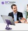 SOJUNER Aluminum Tablet Stand 360 Swivel for 5129in Devices Purple