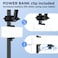 LZSIG Tablet Holder for Mic Stand with Power Bank Clip Adjustable iPadiPhone Mount for Music Stand Compatible with Screen Devices from 47135 Smartphones Android Outdoor Streaming Recording