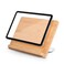 wishacc Bamboo Tablet Stand for Desk 11x82 Large Wooden Tablet Holder with Adjustable Angles Thick Case Friendly Wood Stand for iPad Pro 129 Samsung EReaders Kitchen Drawing
