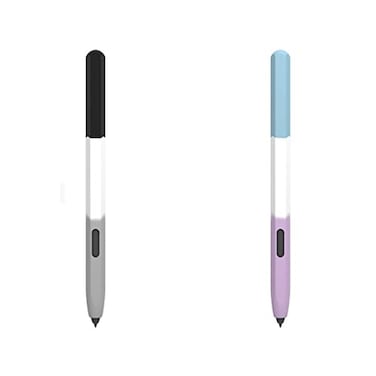 DAYJOY 2 Pack Tricolor Design Silicone Sleeve Case Compatible with Samsung Galaxy Tab S7S7S7 FES8S8 S Pen Protective Skin Cover case NonSlip Smooth Grip HolderBlackBlue
