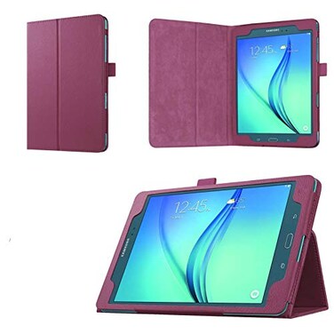 Asng for Samsung Galaxy Tab A 80 2015 Case Slim Folding Cover Case with Auto WakeSleep and Stylus Pen Loop for Galaxy Tab A 80 Tablet SMT350 2015 Release NOT FITS 2017 Tab A 80 Purple