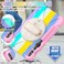 BRAECNstock Kids Case for Samsung Galaxy Tab S10 Lite S10 FE S9 FE S9 S8 S7 5G 109 11 Shockproof Protective Case with Pen Holder Rotating Hand Strap Stand Shoulder Strap Colorful Pink