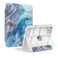 Piznernico Case for ipad 11th Generation 2025 A16 11 inch for ipad 10th Generation Case 109 2022 with Pencil Holder Adjustable MultiAngle Stand Clear Cover Auto WakeSleep Blue Marble
