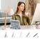 Piznernico Case for ipad 11th Generation 2025 A16 11 inch for ipad 10th Generation Case 109 2022 with Pencil Holder Adjustable MultiAngle Stand Clear Cover Auto WakeSleep Blue Marble