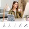 Piznernico Case for ipad 11th Generation 2025 A16 11 inch for ipad 10th Generation Case 109 2022 with Pencil Holder Adjustable MultiAngle Stand Clear Cover Auto WakeSleep Blue Marble