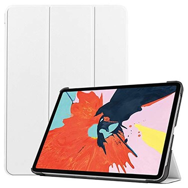 Techcircle Case for iPad Air 11 M4 2026 M3 2025 M2 2024 iPad Air 54 109 Slim Support Pencil Charging Magnetic Smart Trifold Stand Book Hard Back Light Cover Auto SleepWake White
