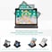 YOYOYX Case for iPad Air 11inch M3 2025 M2 2024 iPad Air 5th4th Generation 109 PU Leather Smart Folding Stand 360 Degree Rotating TPU Cover with Auto SleepWake Sea Turtle