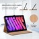 Oduio Case for iPad mini 7 A17 Pro 2024iPad Mini 6 2021 83 Inch for iPad mini 7th6th Generation Case PU Leather Folio Cover with Hand Strap and Pocket Auto WakeSleep Smart Cover Grey