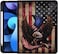 YHB Case for New iPad Pro 129 Inch 202220212020 6th5th4th Gen PU Leather Folding Stand Shell TPU Back Cover with Auto SleepWake Pencil Holder Bald Eagle American Flag