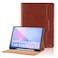 Oduio Case for Samsung Galaxy Tab S10 FE Plus 131Inch 2025 Model SMX620SMX626B with S Pen Holder and Pocket PU Leather Business Folio Stand Cover for Galaxy S10 FE Brown