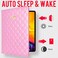 Changjia for iPad 102 Case 9th8th7th Generation 202120202019 Crown Bling Diamond Cute Elegant PU Leather Smart Auto SleepWake Stand Shockproof Protective Case for Apple iPad 102 inch Pink