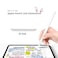 ELETIUO Cute Ear Case Silicone Skin Cover for Apple Pencil 2nd Generation and Protective Nib Cover Accessories Compatible with iPad Pro 11 129 inchWhite