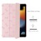 LuminousGuard Cute Kawaii Pink Bow for iPad mini 7 A17 Pro 2024iPad Mini 6 Case with Pencil Holder Auto SleepWake Pink Leather Soft TPU Back Cover
