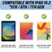 Deokke Compatible with iPad 102 inch Case9th 8th 7th Generation Case202120202019 with Pencil Holder and Soft TPU BackAuto SleepWake CoverWhite Leopard Cheetah