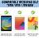 Deokke Compatible with iPad 102 inch Case9th 8th 7th Generation Case202120202019 with Pencil Holder and Soft TPU BackAuto SleepWake CoverWhite Leopard Cheetah