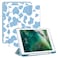 Deokke Compatible with iPad 9th8th7th Generation Case202120202019102 inch with Pencil Holder Auto SleepWake Cover for Girls WomenBlue Cow Pattern Western
