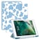 Deokke Compatible with iPad 9th8th7th Generation Case202120202019102 inch with Pencil Holder Auto SleepWake Cover for Girls WomenBlue Cow Pattern Western
