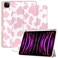 Deokke Compatible with iPad Pro 11 inch Case4th3rd2nd1st Gen2022202120202018 with Pencil Holder TPU Back CaseAuto SleepWake Cover with 2nd Pencil ChargingPink Cow Pattern Western