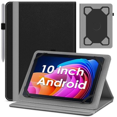 DETUOSI Universal 10 Inch Tablet Case101 Inch Android Tablet Cover Protective Folio Stand Case for 96105 Inch Tablet PU Leather Tablet Cover for 101 Inch Tablet Android