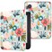 DMLuna Case for Kobo Clara Clara 2E 6 Ultra Slim Lightweight Folio Premium PU Leather Protective Cover with Auto SleepWake Function Hill Flower
