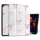 DONGKE Case Compatible with iPad 102 Inch 2021 2020 2019 iPad 9th8th7th Generation with Pencil Holder Slim Stand Protective Case with Soft TPU Back Auto SleepWake Cover Pink Bows