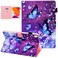 Dteck Case for 105 iPad Air Case 3rd Generation iPad Pro 105 Case 2017 Fold Stand Smart Flip Case PU Leather Protective Cute Cover with Auto Sleep WakeCard Holders Purple Starry Butterfly