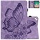 Dteck Case for iPad 97 Inch Auto Sleep Wake Case Flip Stand Leather Classy Cover Butterfly Purple