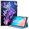 Dteck for Galaxy Tab A 101 Cute Tablet Case 2019 Release with Stylus Adjustable Viewing Angle Stand PU Leather Protective Folio Cartoon Cover for Samsung SMT510SMT515SMT517 Purple Butterfly