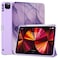 DTTO for iPad Pro 11 inch 4th3rd2nd1st Generation 2022202120202018 Case Smart Slim Trifold Stand Soft TPU Back Cover with Builtin Pencil Holder Also Fit iPad Air 54Purple Marble