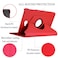 EKVINOR 360 Degree Rotating Case Compatible with Samsung Galaxy Tab A 101 2016 NO S Pen Version Premium PU Leather Stand Cover for Galaxy Tab A 101 inch SMT580SMT585 No Pen Version Red
