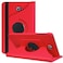 EKVINOR 360 Degree Rotating Case Compatible with Samsung Galaxy Tab A 101 2016 NO S Pen Version Premium PU Leather Stand Cover for Galaxy Tab A 101 inch SMT580SMT585 No Pen Version Red
