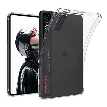 Fhyeugfy for Nubia Red Magic Astra Case906 inchSlim TPU Clear Transparent Back Protective CoverAntiScratch Shockproof Clear