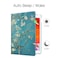 FINTIE Fintie Rotating Case for iPad 9th Generation 2021 8th Generation 2020 7th Gen 2019 102 Inch 360 Degree Rotating Stand Cover with Pencil Holder Auto Wake Sleep White Blossom