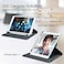 FINTIE Fintie Rotating Case for iPad 9th Generation 2021 8th Generation 2020 7th Gen 2019 102 Inch 360 Degree Rotating Stand Cover with Pencil Holder Auto Wake Sleep White Blossom