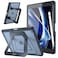 FINTIE Fintie Shockproof Case for iPad 9th Generation 2021 8th Generation 2020 7th Gen 2019 102 Inch Builtin Pencil Holder Slim Frosted Protective Cover with MultiAngle Kickstand Black