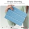 FINTIE Fintie Slim Case for iPad 9th 8th 7th Generation 202120202019 102 Inch Builtin Pencil Holder Glittering Sparkly Shockproof Cover with Shiny Clear Back Shell Auto WakeSleep Blue