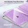 FINTIE Fintie Slim Case for iPad A16 11th Generation 11 Inch 2025 iPad 10th Generation 109 Inch 2022 Glittering Sparkly Shockproof Cover with Shiny Clear Back Shell Pencil Holder Purple
