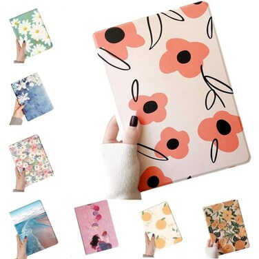 SOUYOYIHI Floral Case for iPad A16 2025 11th Gen 11 iPad 10th Generation 2022 109 Case Flower Pattern Cute Slim Leather Folio Smart Cover with Pencil Holder Auto SleepWake Color J