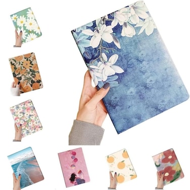 SOUYOYIHI Floral Case for iPad Air 11inch M4M3M2 202620252024 iPad Air 5th 4th Generation 109 inch Case Flower Pattern Cute Folio Smart Cover with Pencil Holder Auto SleepWake Color B